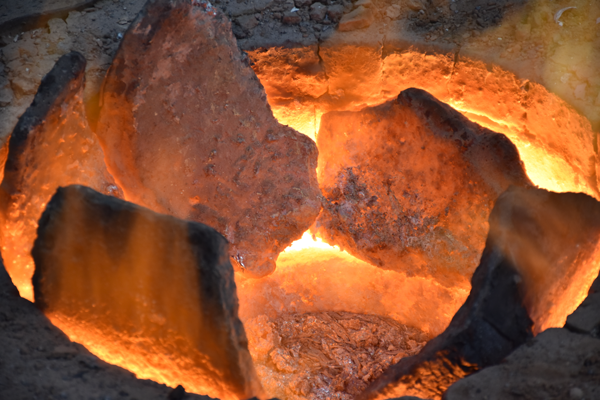 کوره زمینی گازی، بوته گرافیتی